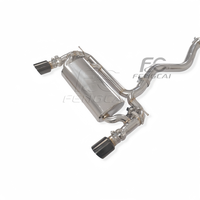 Échappement sport OEM pour BMW F30 F35 320 330 2.0T en acier inoxydable avec silencieux à valve et embout noir