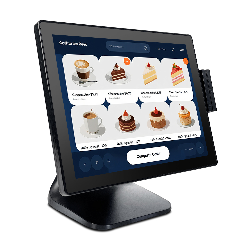Factory ODM Support 15 Inch Dual Screen POS System Custom Card Reader Endpoint Low Price Cash Register