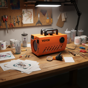 Máquina de Prensa de Calor Vevor, Plana, Manual, para Sublimación y Transferencia, para Vasos de 11-25 oz, con Guantes y Cinta Adhesiva - Product Image 2