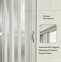 Porte pliante en PVC anti-termites personnalisée, robuste, étanche, cloison accordéon Philippines pour maison et bureau, prix de gros