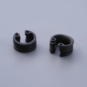 Anneau de retenue interne de type C Ting Sheng GB893 en acier au carbone métrique, oxydé noir, pour trou - Product Image 3