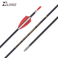 Anak Panah Target Karbon Murni Elong Outdoor 3.2mm ID 30T High Modulus untuk Kompetisi Panahan Profesional