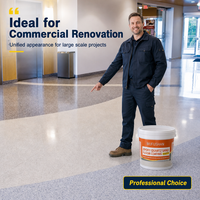 Peinture époxy liquide effet marbre pour sols, revêtement autolissant, imperméable, haute brillance pour villas, salles d'exposition et halls d'entrée