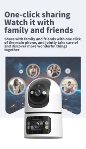 Nova lente dupla Indoor WIFI Ptz Baby Monitor Falar em dois sentidos Baby Home Security Vídeo PTZ 4mp Wifi Sem Fio Survill Ance Câmera - Product Image 3