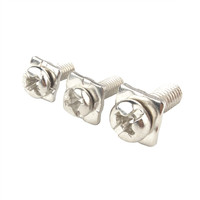 Vis combinée SEMS à tête hexagonale en acier inoxydable SS304 avec rondelle à ressort de sécurité et rondelle plate pour panneaux électriques de machines