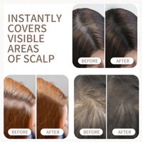Poudre de remplissage pour la ligne des cheveux, produit d'amélioration du front, accessoire pour extensions capillaires, solution naturelle de comblement de la ligne des cheveux