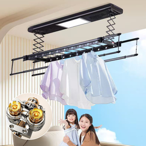 Quần Áo Máy sấy đa chức năng tự động nâng tường/trần núi giặt treo giá với điều khiển từ xa - Product Image 5