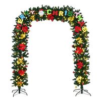 Garten dekoration PVC Weihnachts baum bogen grüner Gras bogen
