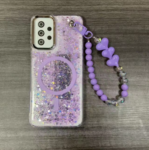 Fundas de Celular TPU con Patrón Magnético Impreso de Fábrica BAILI para Samsung A32 A16 S26, Cubierta de Teléfono Elegante con Cadena de Corazones - Product Image 1