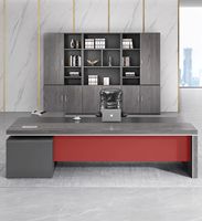 Bureau d'angle de direction de luxe moderne Table de patron en forme de L de qualité Panneau de bois en mélamine extensible pour bureaux appartements écoles