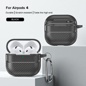 Estuche para Auriculares con Textura de Fibra de Carbono para <span class=keywords><strong>AirPods</strong></span> Pro <span class=keywords><strong>3</strong></span> 4 Pro 2, Funda para Auriculares con Nuevo Diseño - Product Image 2