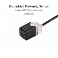 Sensor Proximitas 3-Kawat Terintegrasi Deteksi 5mm NPN NO Tanpa LED Sensor Saklar Otomasi Industri