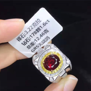 Anillo <span class=keywords><strong>de</strong></span> Hombre SGARIT <span class=keywords><strong>de</strong></span> Lujo con Piedra Preciosa <span class=keywords><strong>de</strong></span> Alta Calidad, Oro AU750 <span class=keywords><strong>de</strong></span> 18k, Rubí Natural Sin Tratar <span class=keywords><strong>de</strong></span> 3.22ct Color <span class=keywords><strong>Sangre</strong></span> <span class=keywords><strong>de</strong></span> Pichón - Product Image 5