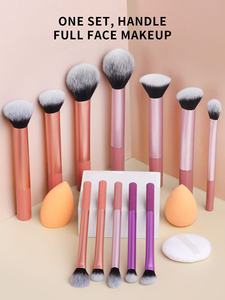 Ensemble de 15 pinceaux de maquillage de qualité supérieure, pinceaux professionnels pour fond de teint, poudre, <span class=keywords><strong>fard</strong></span> <span class=keywords><strong>à</strong></span> paupières, avec éponges douces et étui portable - Product Image 2