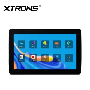 XTRONS 11,6 "подголовник сенсорный экран Android 11 передний бампер автомобиля видео в формате 4K вход CVBS «HD-MI вход обратно чехлы для сидений автомобиля из ткани, TV, мультимедийный плеер автомобильный монитор