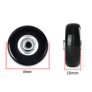Reparación de rodillos de polea de avión piezas de rueda silenciosa Ruote Per Valigie Roue De Valise 50mm X 18mm ruedas de equipaje - Product Image 3