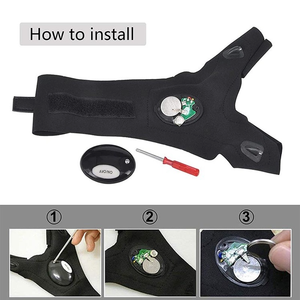 Fingerless <b>Glove</b> LED Flashlight Waterproof <b>Torch</b> Outdoor Tool Fishing Camping Hiking Survival Multi Light Tool - Product Image 5