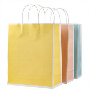 Sacs cadeaux en papier kraft imprimés de qualité supérieure, emballages de luxe personnalisés et recyclables avec longues poignées pour bijoux et artisanat - Product Image 4