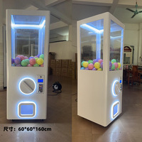 Distributeur automatique de capsules à monnayeur avec paiement par QR Code, pour balles surprise de centre de jeux, design personnalisable, version anglaise