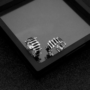Hot Selling Personalized Niche Design Stainless Steel Irregular <b>Open</b> <b>Ring</b> Simple Versatile Unisex's <b>Rings</b> Wholesale Jewelry - Product Image 2