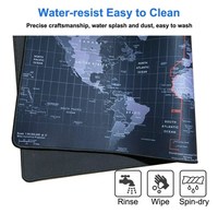 Alfombrilla de Ratón para Juegos OEM Antideslizante de Goma con Diseño Personalizado, Impresión de Dibujos Animados, Mapa del Mundo Extendido, 900x400mm, 4mm de Grosor