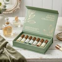 Coffrets Cadeaux Élégants pour Parfums avec Inserts pour Flacons d'Échantillons pour Présentation de Collections de Parfums en Magasin