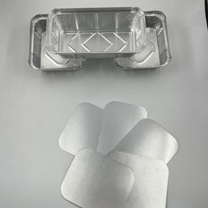 Tapa Rectangular Desechable de Papel de Aluminio para Envases de Alimentos con Logotipo Impreso, Apta para Uso Alimentario, Ecológica, Laminada, para Galletas y Bocadillos - Product Image 5