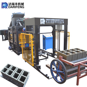 Machine automatique de fabrication de briques creuses par vibration QT4-25 DRF avec production de béton, origine Shandong, garantie de 2 ans - Product Image 1