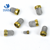 Capuchon de filtre en acier inoxydable 40 mailles, mini-filtre d'aspiration pour pompe à fluide, protection de vanne hydraulique et de capteur