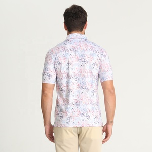 Chemises de golf polo pour hommes, logo personnalisé, athlétique, <span class=keywords><strong>80</strong></span>% polyester, 10% élasthanne, grande taille, séchage rapide, coupe ajustée, bambou, imprimé intégral - Product Image 5