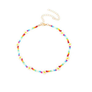 Collar Hecho a Mano con Cuentas de Colores y Diseño Floral, Joyería para Mujer, Origen Yiwu - Product Image 5