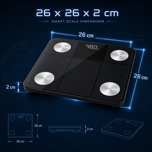 Báscula Digital Recargable USB, Báscula Ultra Delgada Portátil con Pantalla LCD Retroiluminada, Báscula Electrónica Personal para <span class=keywords><strong>Baño</strong></span> - Product Image 3