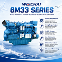 Moteur SCDC Weichai Baudouin 6M33C600-18 441kW 600HP 1800 tr/min Turbocompressé Intercooler Diesel Marin pour Bateau de Travail