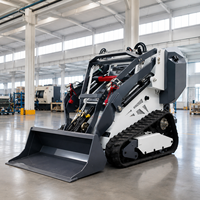 Mini-chargeuse sur chenilles diesel 1000kg 300kg 600kg avec livraison gratuite à vendre