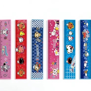 Regalo Escolar Promocional Barato: Regla de Plástico de 15 cm con Diseño de Dibujos Animados para Niños, Bonita y a Buen Precio - Product Image 1