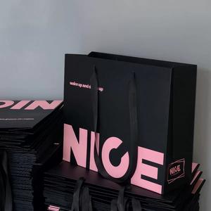 Bolsa de Papel Verde de Alta Calidad con Logotipo Impreso Personalizado, Bolsas de Papel para Compras, Embalaje de Cartón para Ropa, Bolsa de Regalo Kraft - Product Image 3