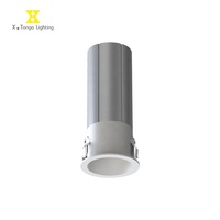 Mini spot encastré COB IP20 7W en aluminium anti-éblouissement pour centres commerciaux