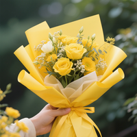 Papier d'emballage personnalisé pour bouquets de roses conservées pour la Saint-Valentin et le jour de l'amour Vente en gros Décoration intérieure et idées cadeaux