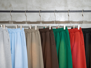 Loose Straight Drawstring <strong>Trousers</strong> Sprayed <strong>Stirrup</strong> Sun Faded Sweatpants StreetWear Custom Oversize Heavyweight 100% Cotton - Product Image 2