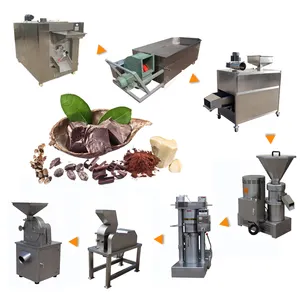 Cocoa Nibs Liquor Grinder Chocolate Liquor Press Machine Processing Plant Grinding Making Production Line For Cocoa