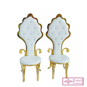 Silla <span class=keywords><strong>de</strong></span> boda <span class=keywords><strong>de</strong></span> acero inoxidable <span class=keywords><strong>y</strong></span> oro, mueble <span class=keywords><strong>de</strong></span> hotel <span class=keywords><strong>de</strong></span> nuevo diseño, usado - Product Image 6