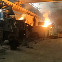 Fourneau de fusion électrique à induction industriel pour la fusion du fer, du cuivre, du bronze, de l'aluminium, de 500 kg à 1 tonne, pour la fusion de l'acier