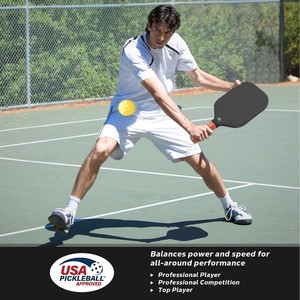 Pala de Pickleball de Fibra de Carbono 40x20cm, Aprobada por la USA, Equipo de Entrenamiento - Product Image 3