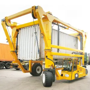 35ton 45ton 20 Fuß 40 Fuß Container erreichen Stapler Diesel antrieb Gummireifen Straddle Träger Preis