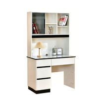 Bureau d'étude moderne de luxe blanc robuste pour enfants avec tiroirs de rangement et plateau en verre trempé - Poste de travail durable pour ordinateur portable à domicile OEM/ODM