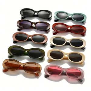 Gafas de Sol Redondas con Marco Pequeño, Estilo Vintage, con Logotipo Personalizado, para Hombre y Mujer, Anti Luz Azul, Protección UV400, Coloridas, Ovaladas - Product Image 4