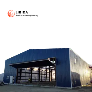 Detachable High Quality Prefabricated Steel Structure Building Garage Storage Hangar For Secure Aircraft Storage And Maintenance