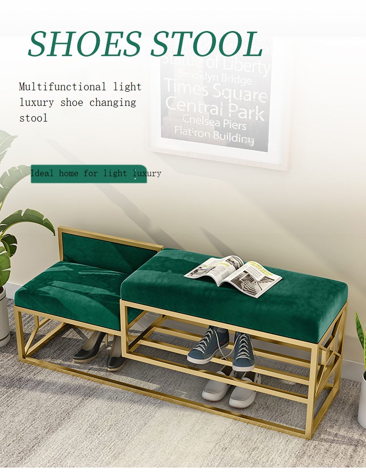 Modern simple family living room bedroom Hotel porch metal shoe rack
