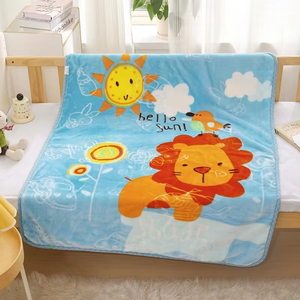 Cung cấp qua biên giới của hai lớp phim hoạt hình dập nổi dệt kim trẻ em chăn ấm áp và thoải mái Chăn em bé - Product Image 4