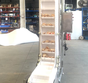 Z Type Ganzenvorm Pp Pvc Pu Gespleten Modulaire Hoge Hellingshoek Helling Clambing Food Grade Band Transportband Met Hopper - Product Image 5